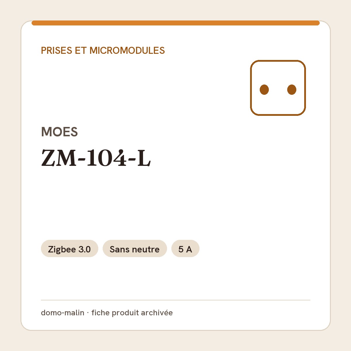MOES ZM-104-L-MS